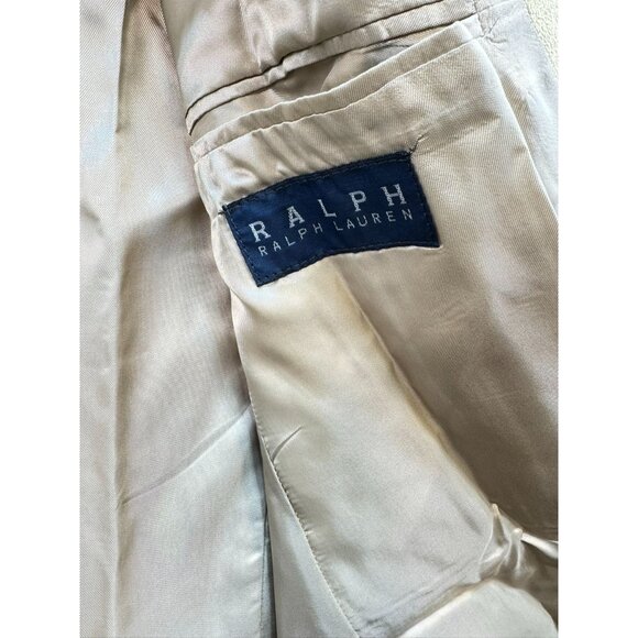 Ralph Lauren Mens Blazer Size 42T Beige Made In Canada - Picture 5 of 13